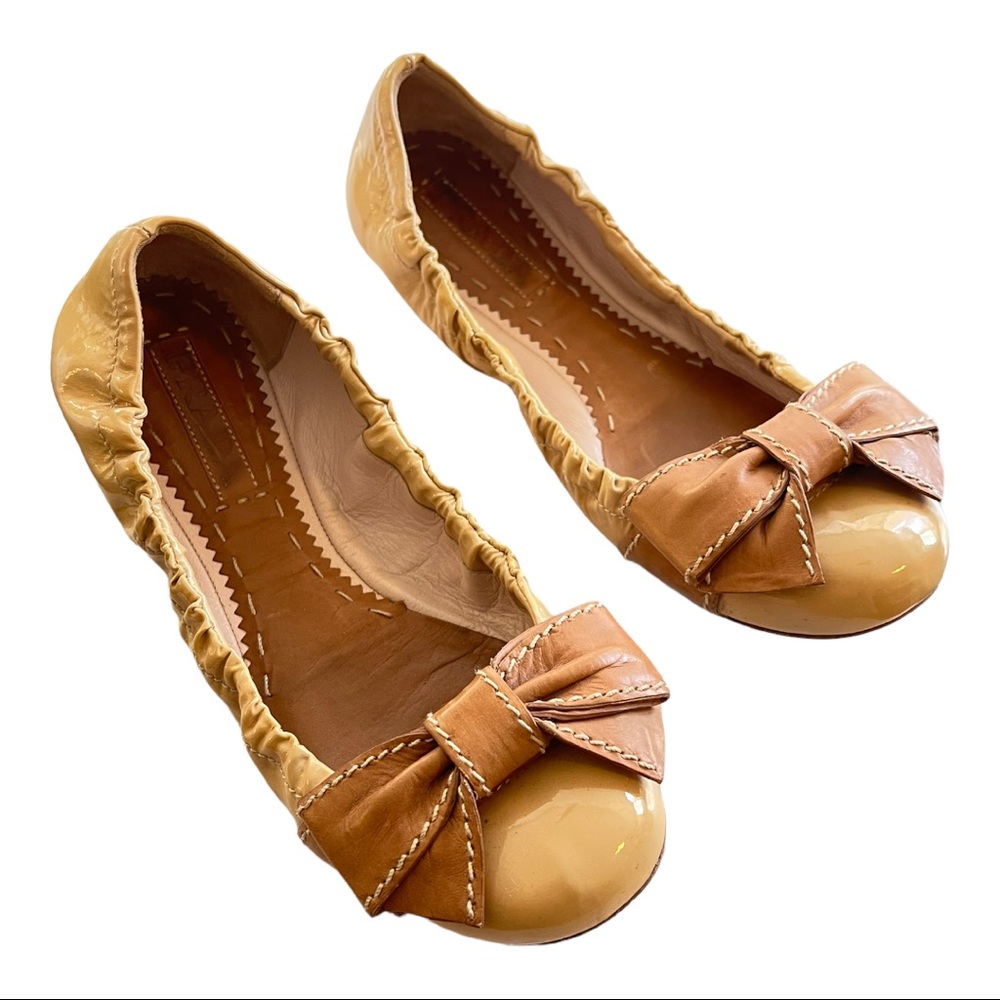 Prada Patent Leather Ballet Flats
